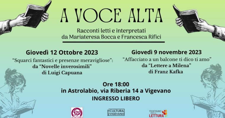 A VOCE ALTA – Letture ad alta voce con Mariateresa Bocca e Francesca Rifici