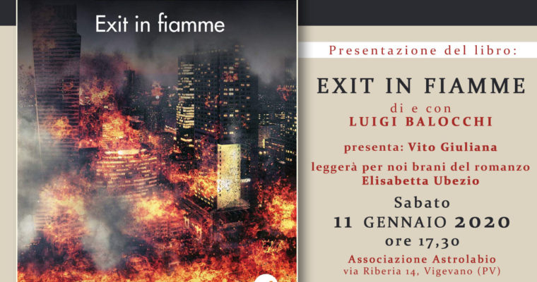 EXIT IN FIAMME – Presentazione del libro di Luigi Balocchi